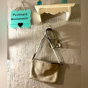 Marc Jacobs grey pebbled leather cross body bag